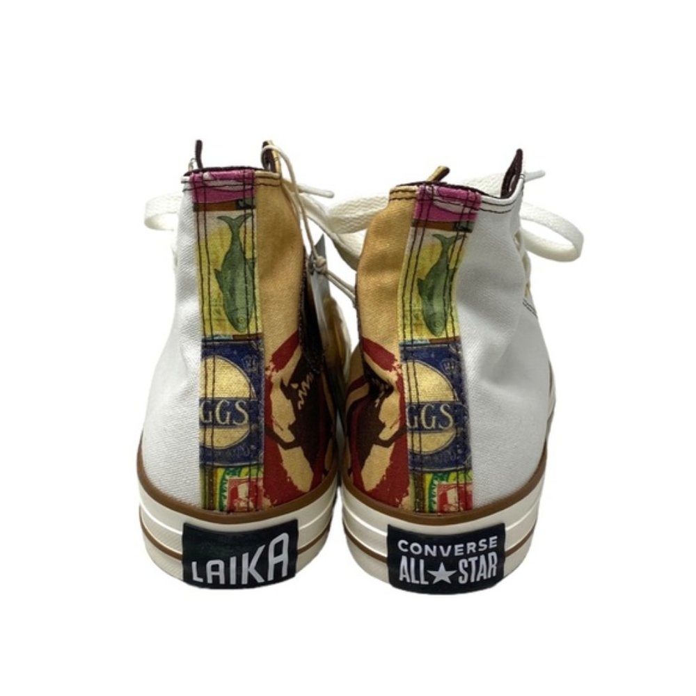 Converse Ctas High Sneakers Women Light Brown Canvas Skate Custom A05960C-LBWWB - Picture 6 of 10
